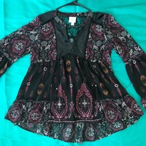 Gorgeous Knox Rose Peasant Blouse SM